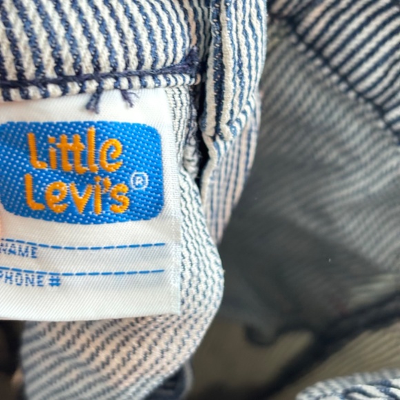 VTG 90s Little Levis Railroad Stripe Pants 7 Patches Jogger Parachute USA Made - Picture 9 of 13